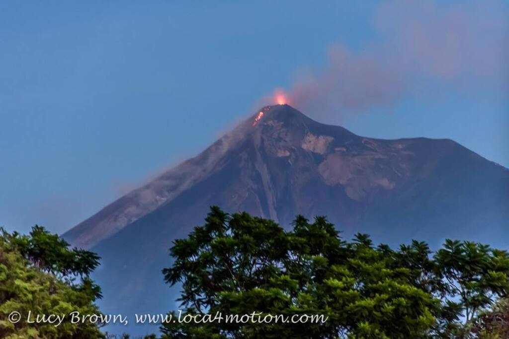 View of Volcán de Fuego