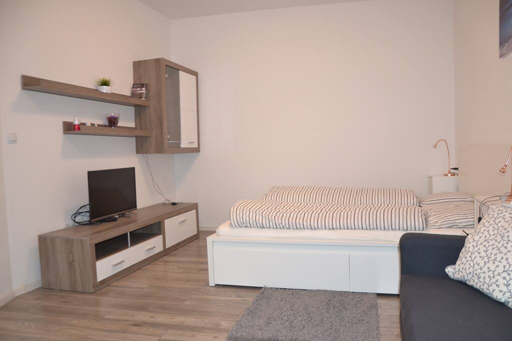 Bedroom no. 1 - double bed & stretchable sofa