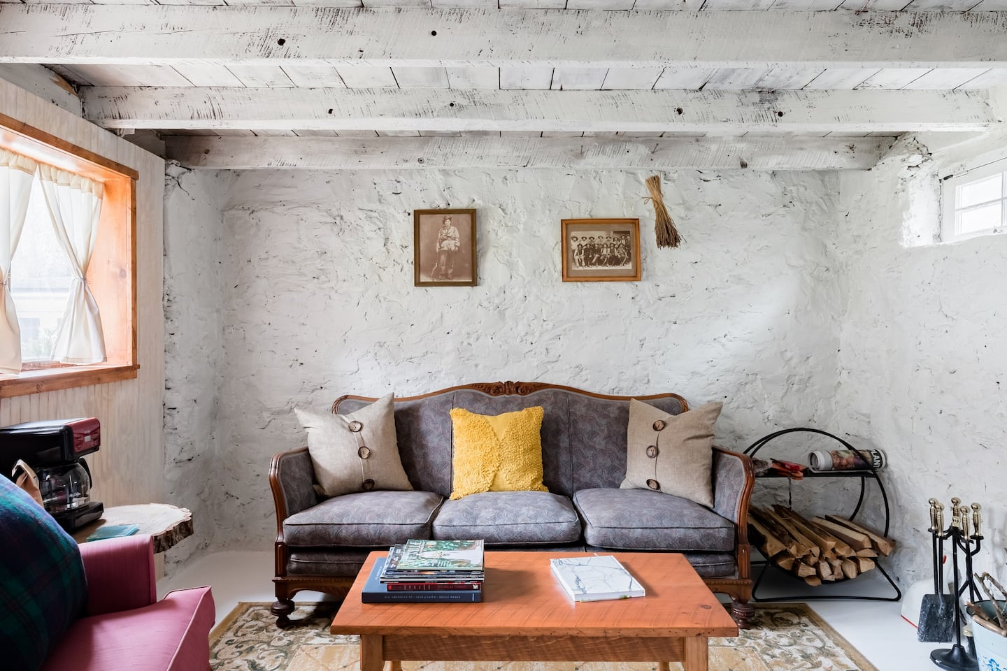 Cute, living room in an Airbnb in Asheville