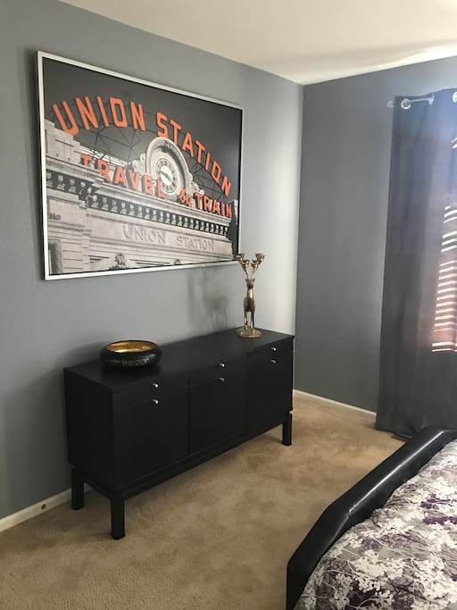 Cabinet for storage.
