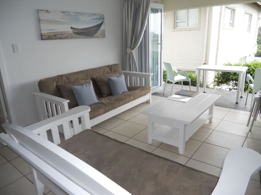 Lounge with sleeper couch