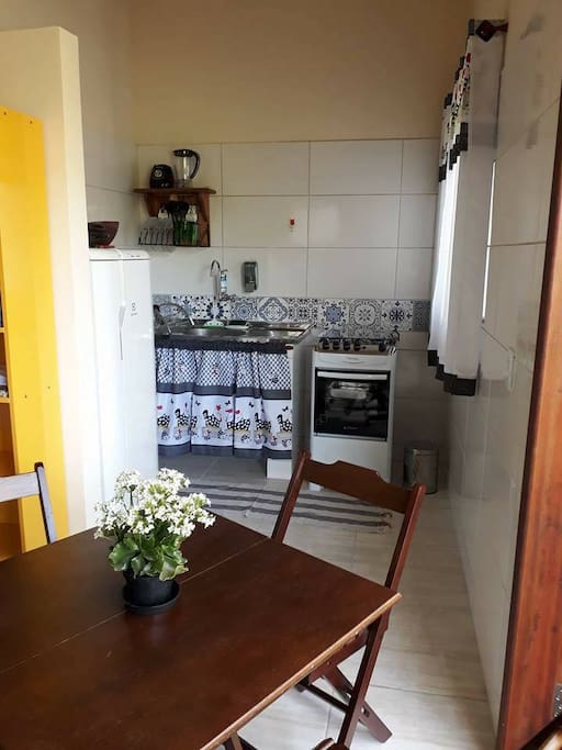 Cozinha do chalé Amora Amoreira