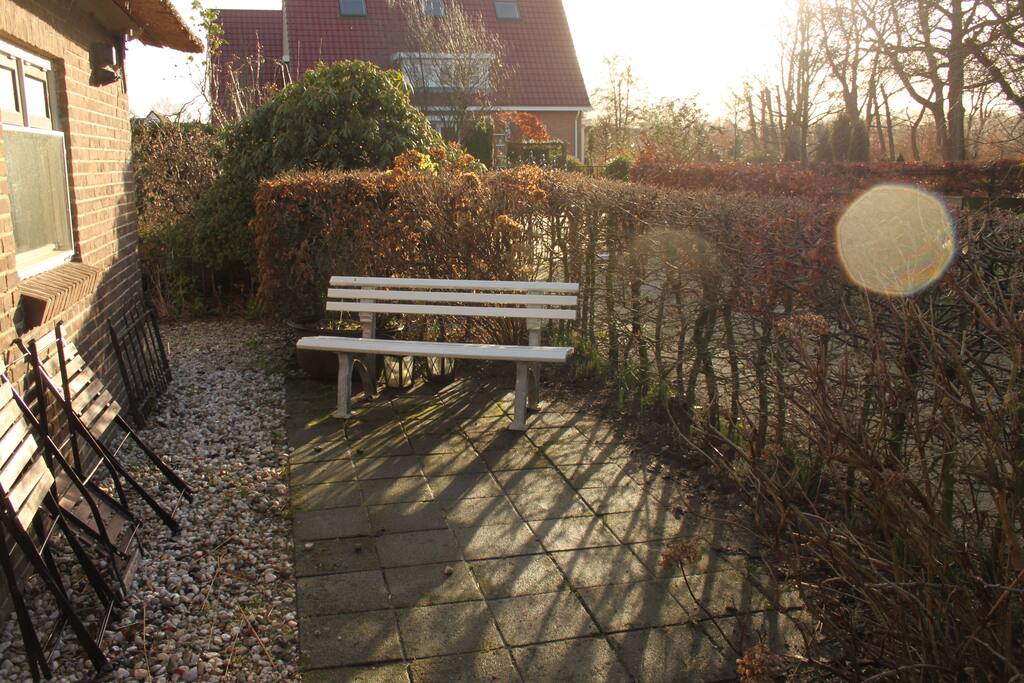 Terras voor het appartement