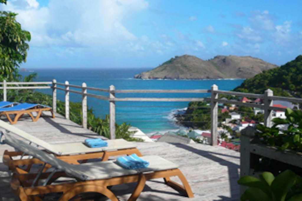 Ocean view from the lower terrace