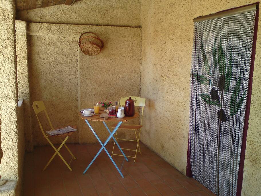 Covered terrace
