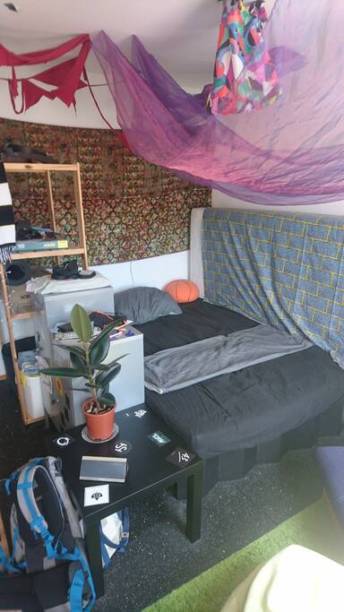 View on the bed.