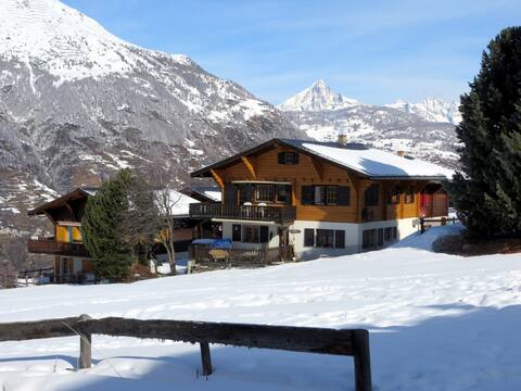 Typical Swiss mountain chalet