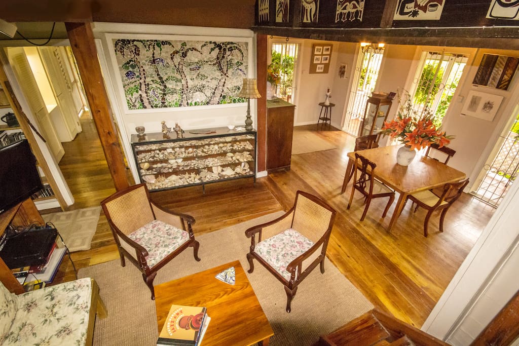 Living and Dining Room of Traditional Barbadian Home