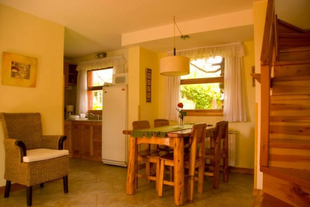 living comedor del Bungalow de 2/4 pax