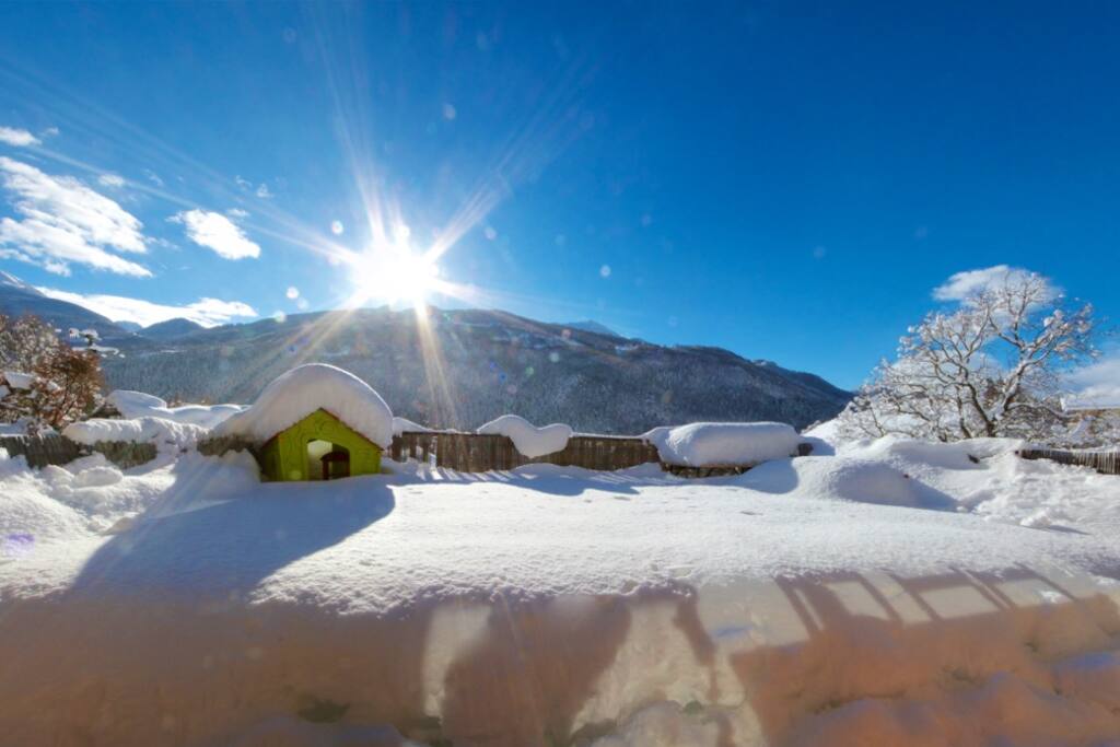 La terrasse en hiver