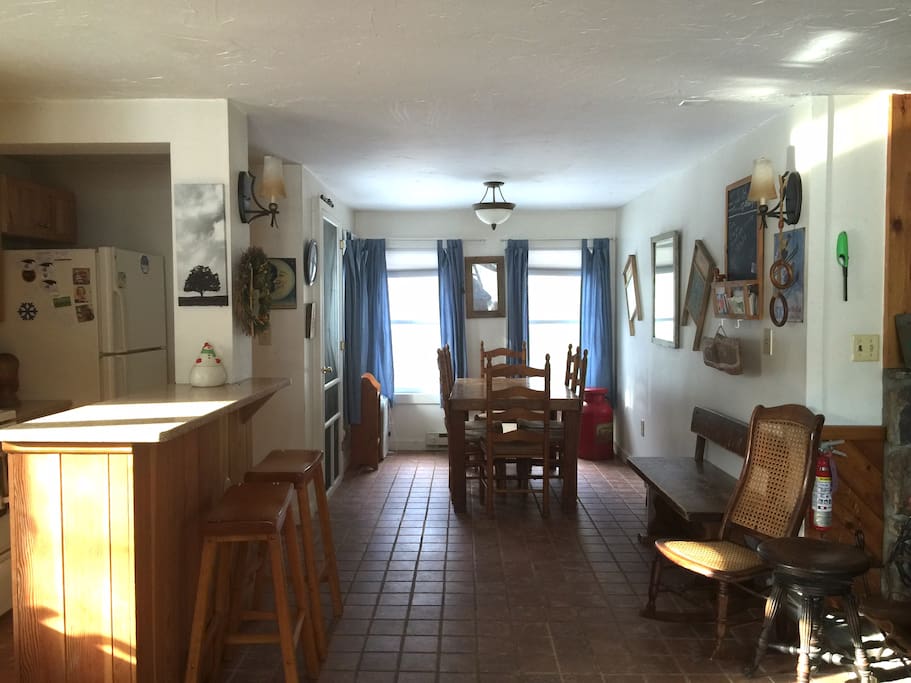 open floor plan on main floor -w/1/2 bath.