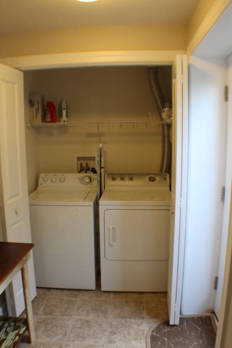 Washer and drawer available for use by our guests.
