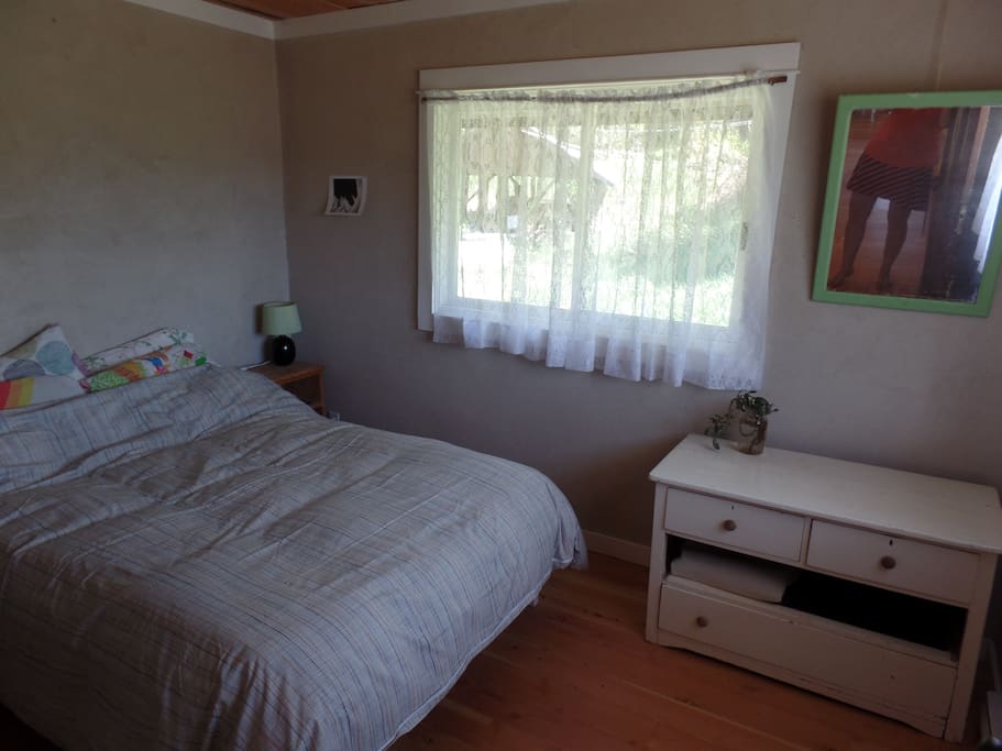 The furniture is all old and makeshift! We like it that way, and hope you do too!