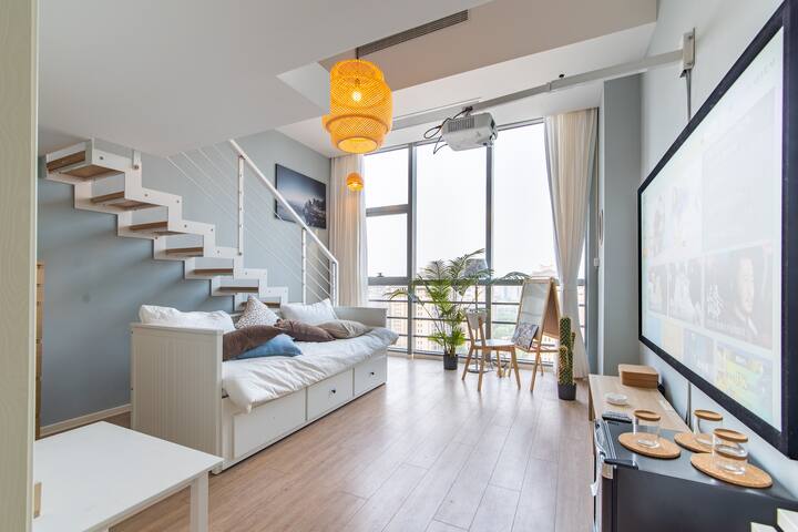 Zebao's home [Nordic Japanese style fresh] two beds next to the dream town / Xixi Wetland / Alibaba
