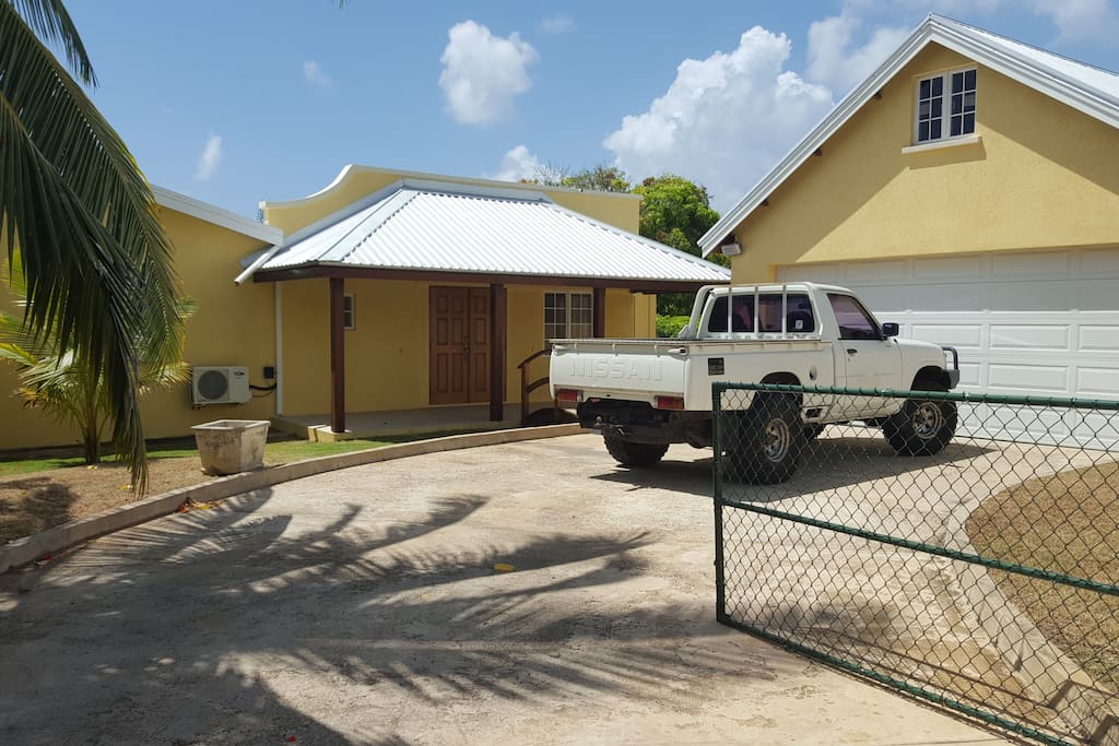 (The truck does not come with the house)