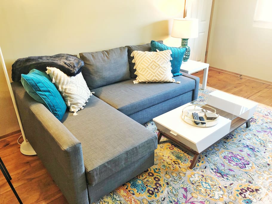 Ikea sofa pulls out to a queen bed