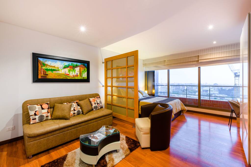 Sala y dormitorio