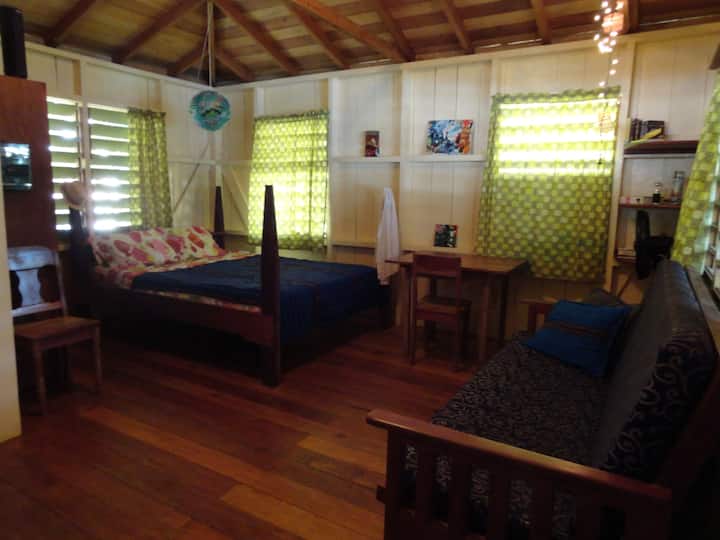 Inside the cabana