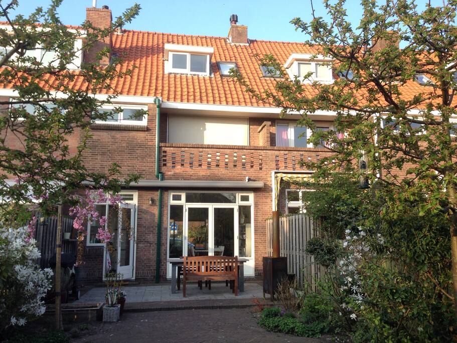 View of the house from the back garden