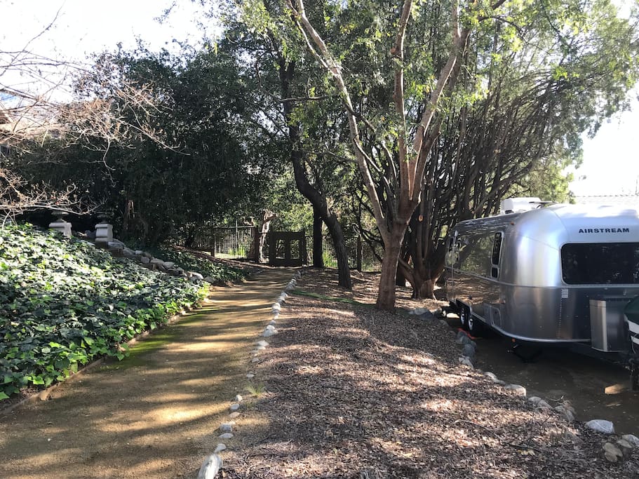 Pathway to the expansive grounds