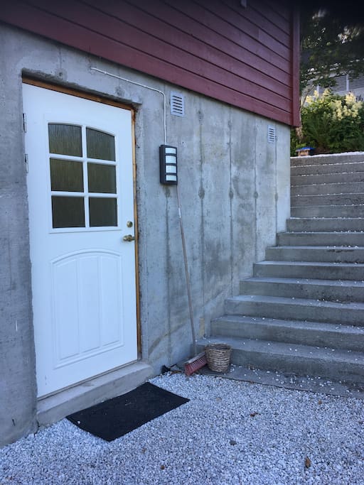 The entrance door to The Apartment.