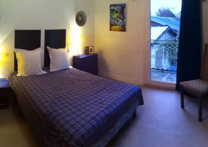 ห้องพักพร้อมเตียงคู่ที่ชั้น 2