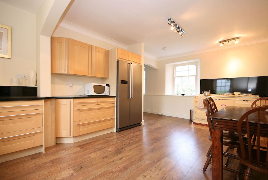 First part of the kitchen - dining and entertaining area.