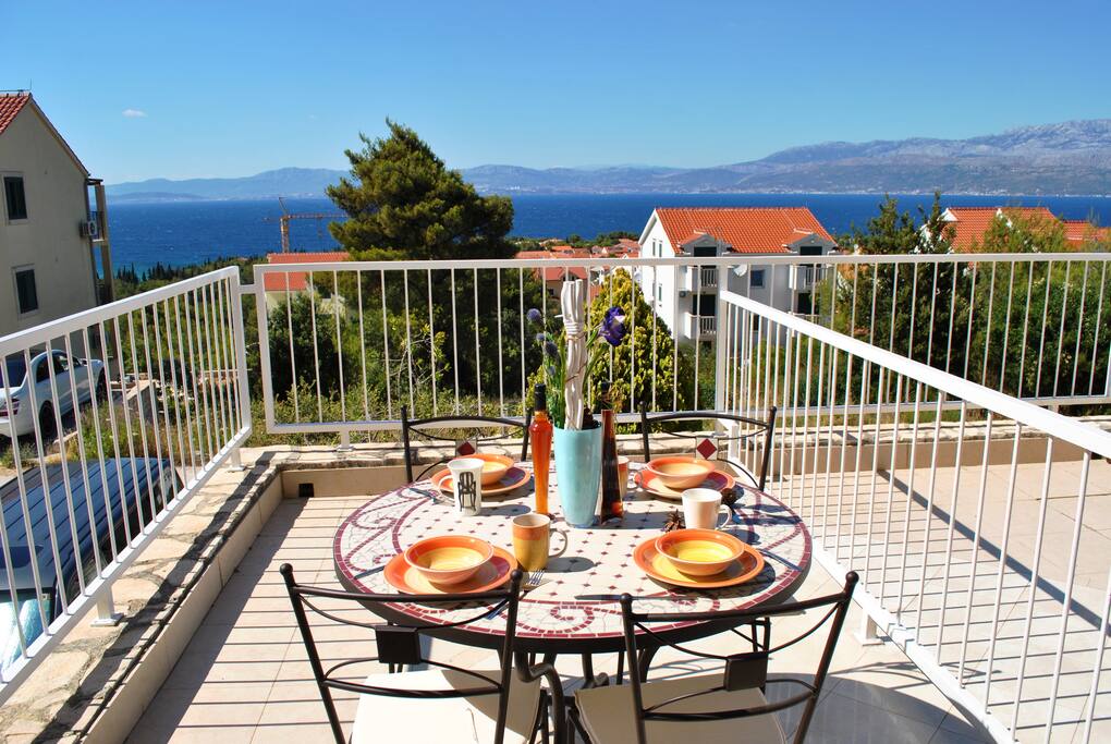 Sea view balcony
