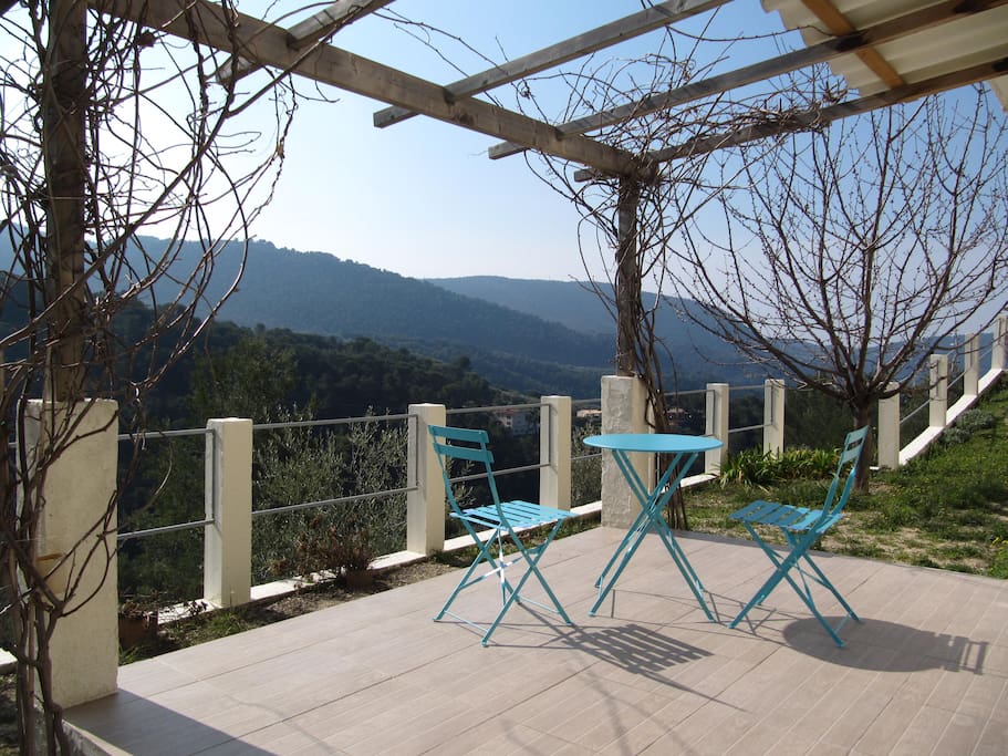 Terrasse et aperçu jardin privatif