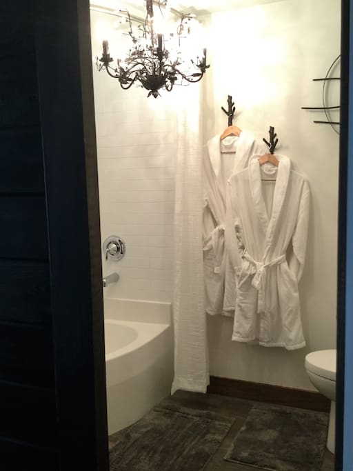 Romantic corner soaker tub