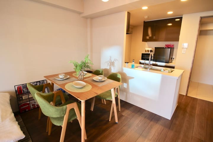 【7 mins walk】Akasaka-mitsuke/Free WiFi/max 6guests