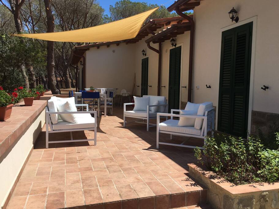 La terrazza e la zona relax