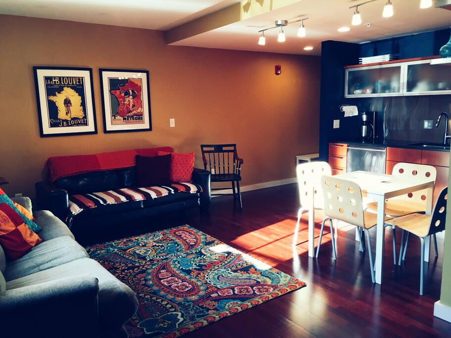 open concept living space.