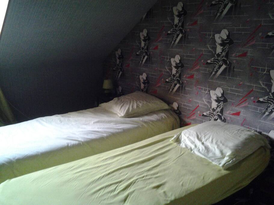 chambre 2 lits de 80