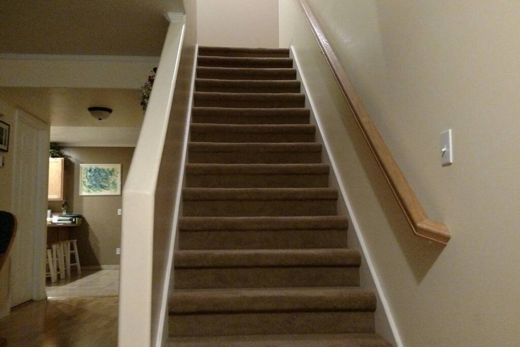 Your room is upstairs # 1