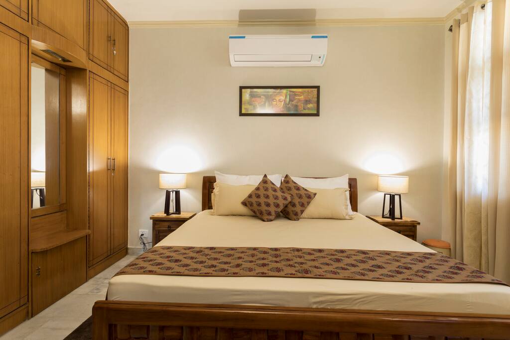 Bedroom with balcony