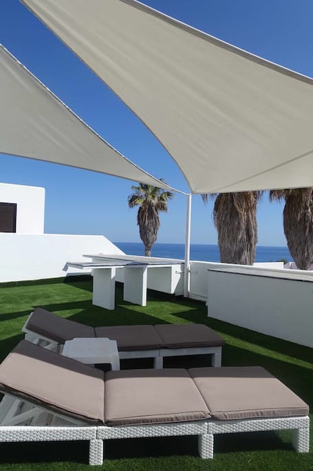 roof terrace with wonderfull sea view
