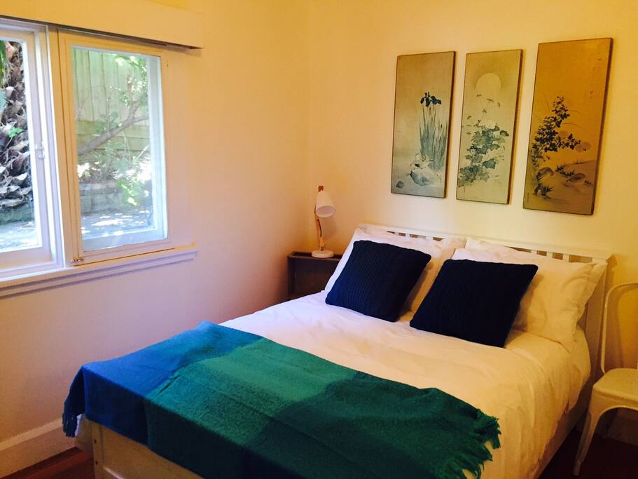 Cosy double bed in the third bedroom