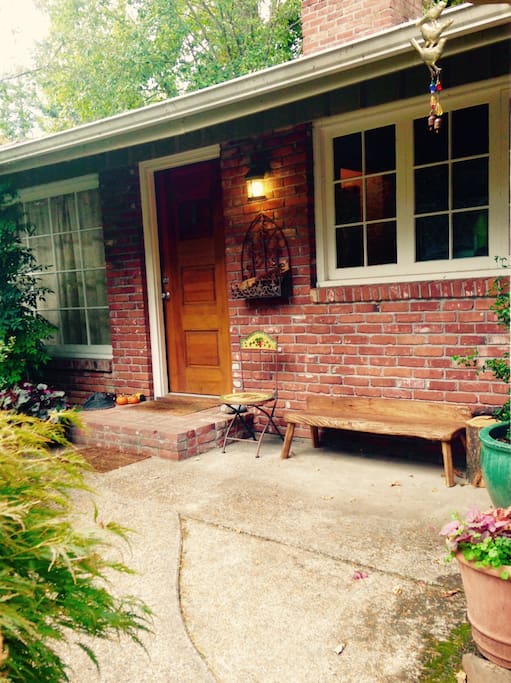 Beautiful brick entry
