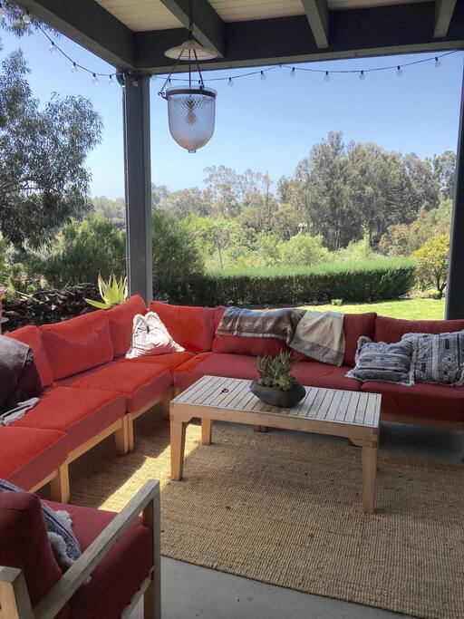 Beautiful outdoor space. Private with views of space and trees.