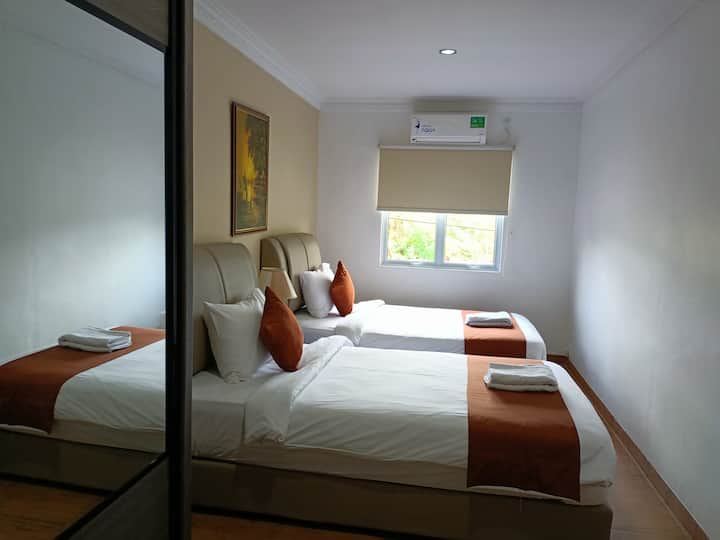 Izby s oddelenými posteľami na 2. poschodí