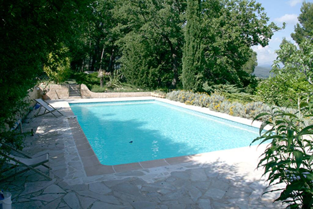 arrivée sur la piscine