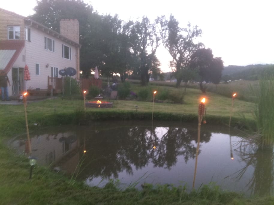 Quiet country settingbeautiful sunsets