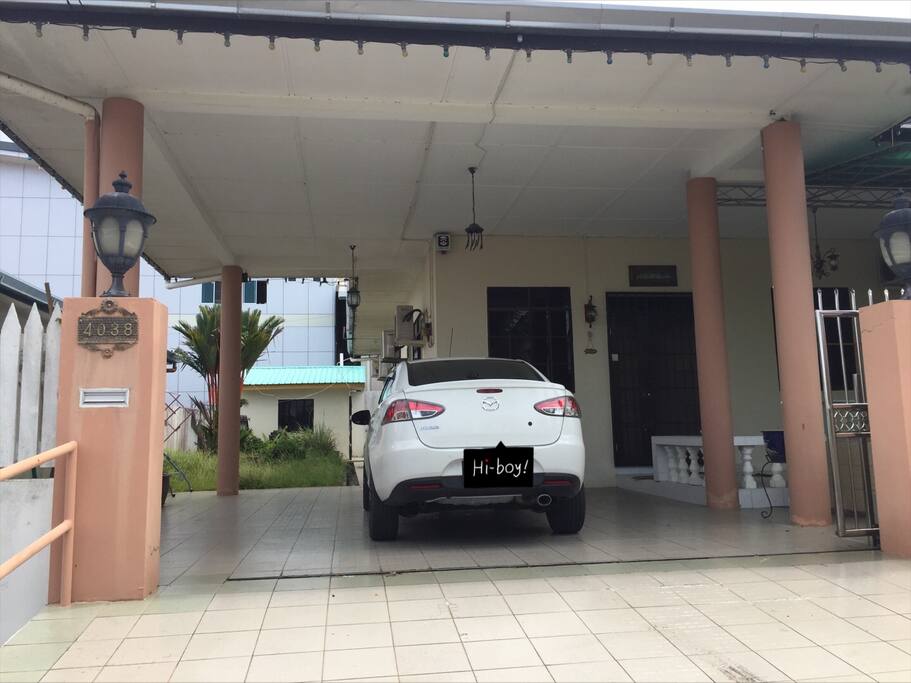 Car Porch - can fit in max 3 saloon/sedan cars or 2 mpv cars.