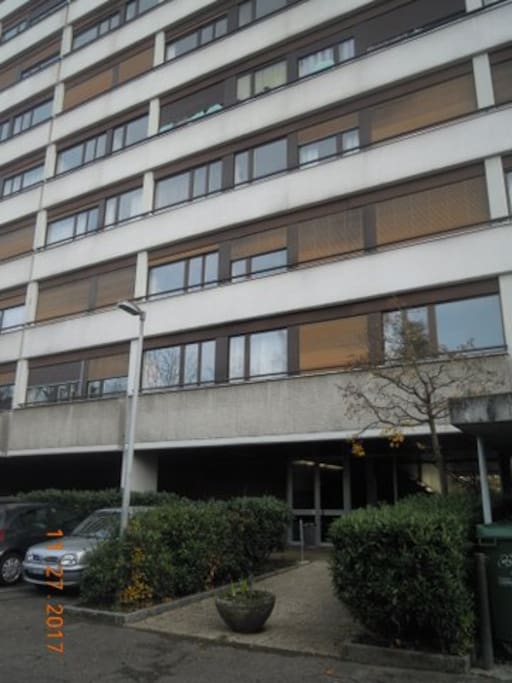 Front entrance of the building