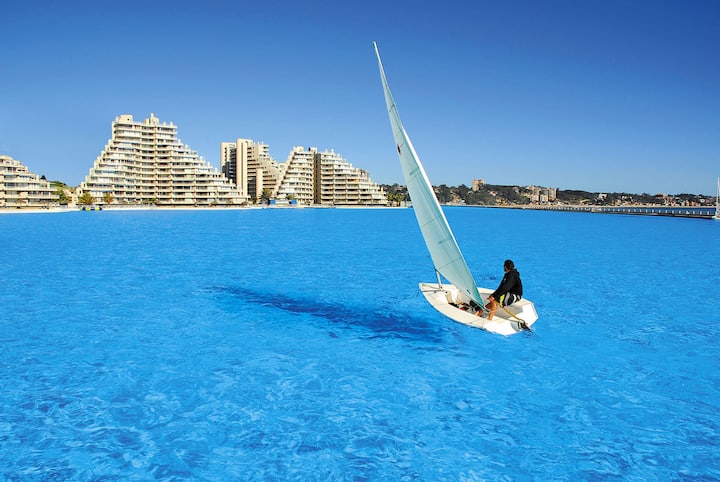 San Alfonso del Mar - World largest pool. Sea view