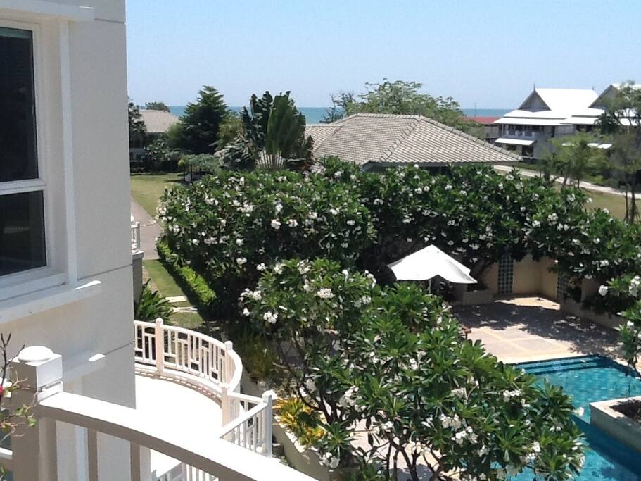 Sea view from the balcony