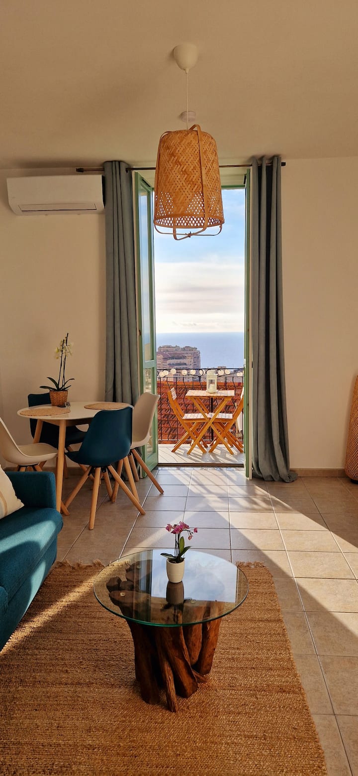 2 Pièces Avec Parking, Superbe Vue Mer Et Monaco. - Monte-Carlo