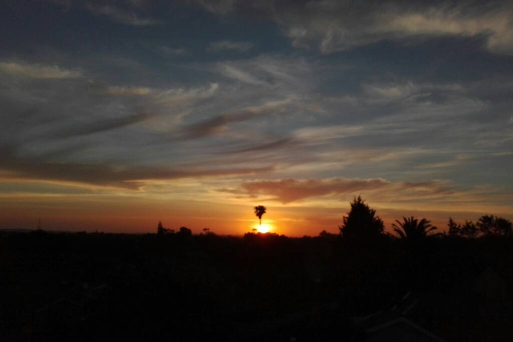 Beautiful sunsets and sunrises.