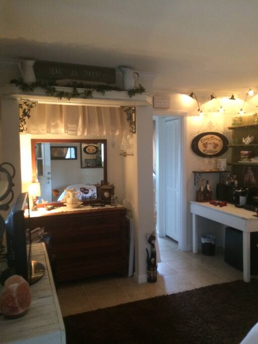 Dresser and closet space